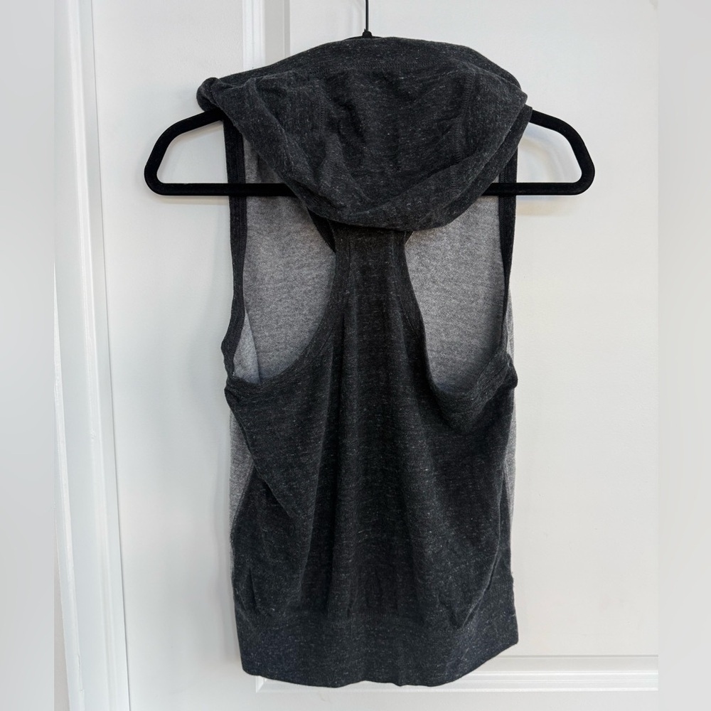 Nike Dark Gray and Light Gray Knit Tank with Hoodie - Picture 3 of 3